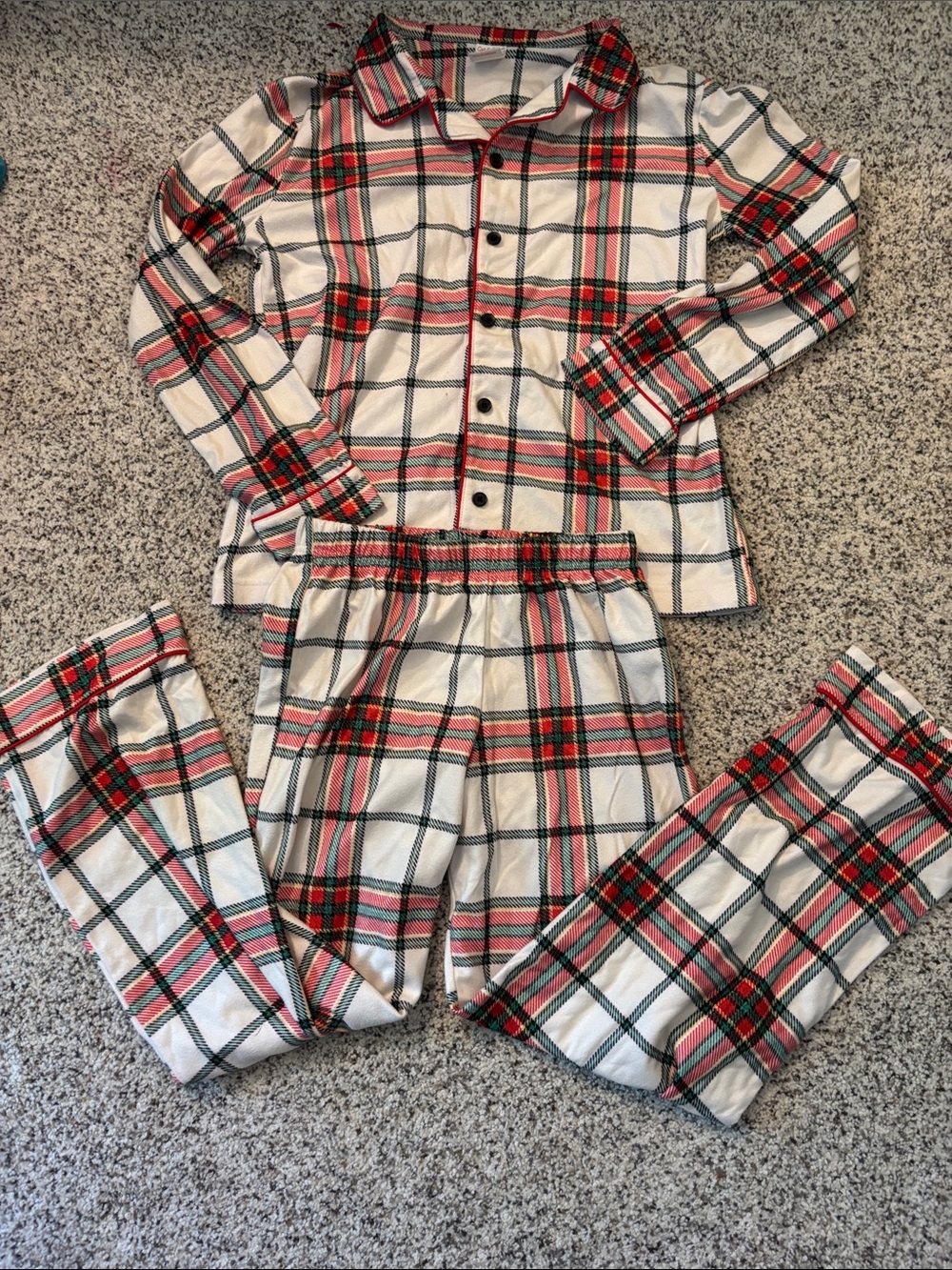 Children's 11-12 Wild Fable Red & White Plaid Pajama Set